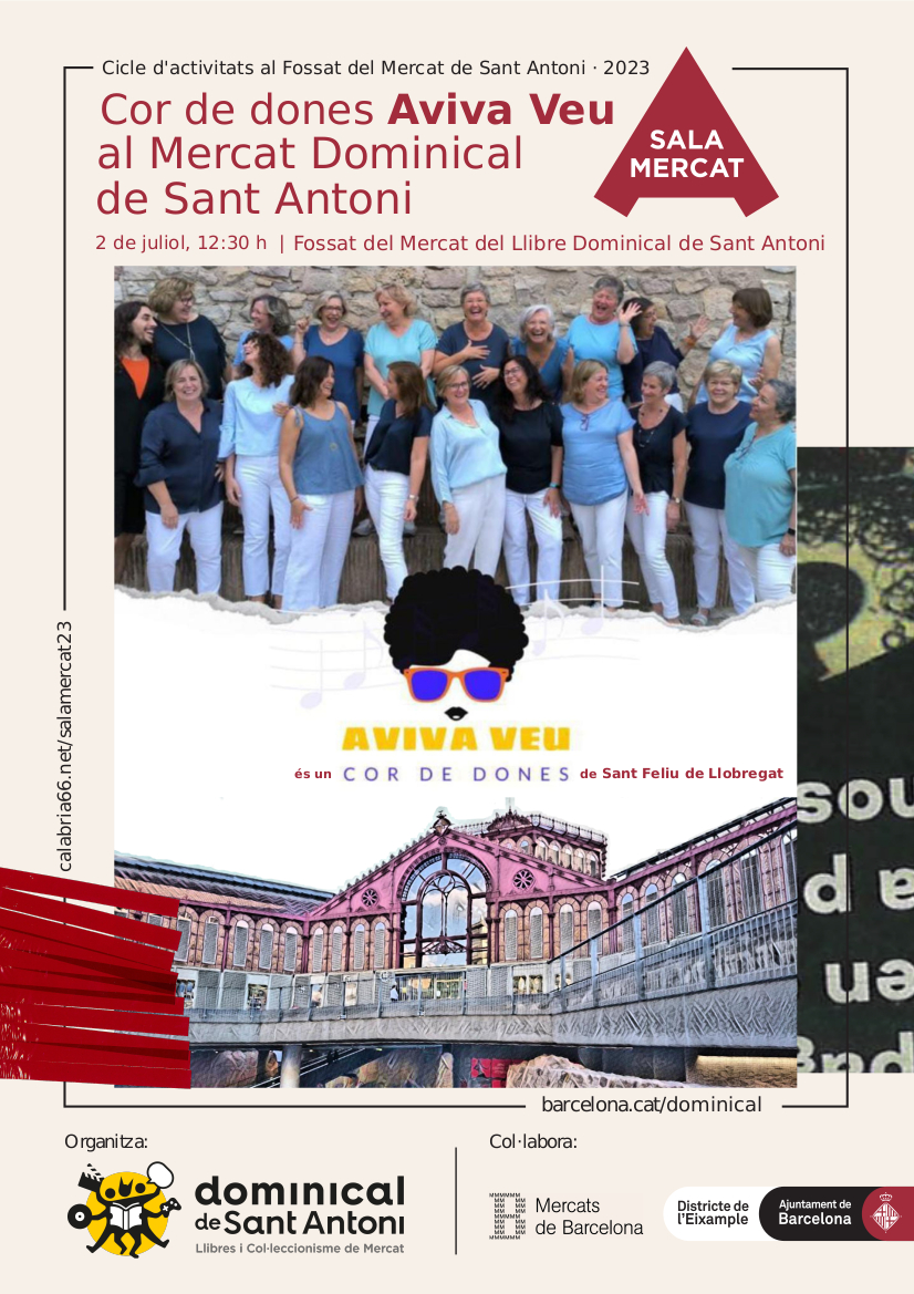 Cor Aviva Veu, 2 de julio en el l Dominical del Llibre de Sant Antoni