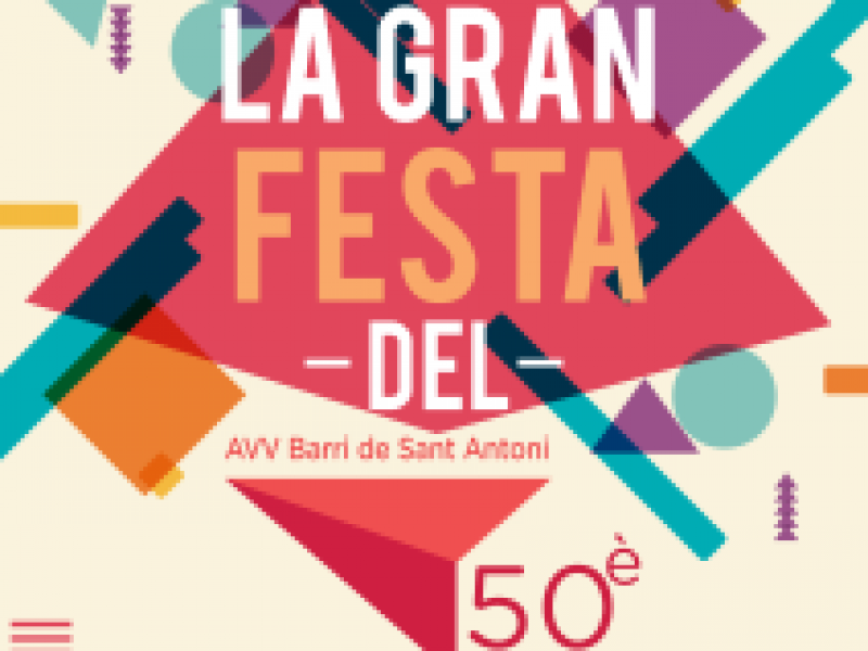Fiesta del 50è aniversari de l'Associació de Veïns del Barri de Sant Antoni