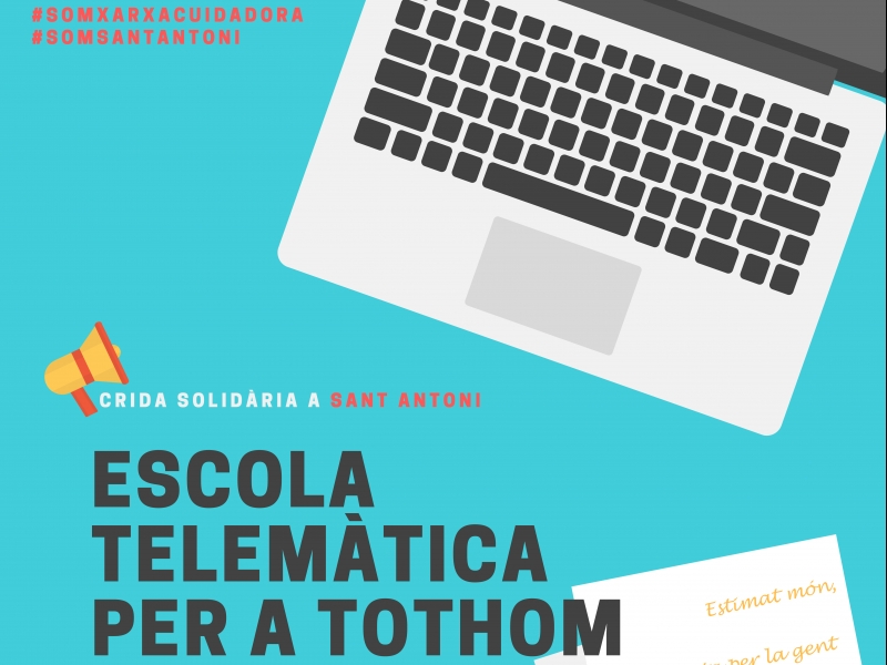 Recogida de material informático para el alumnado de Sant Antoni