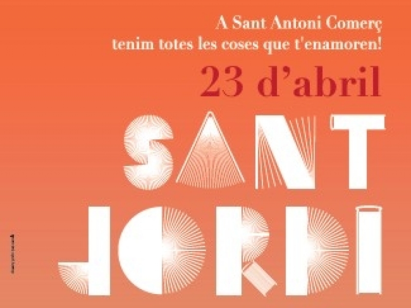 Sant Jordi: llibres, roses i tapes a Sant Antoni