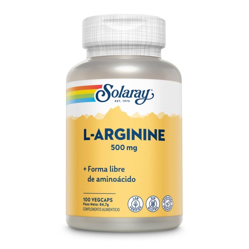 L-Arginine 500mg 100 caps Solaray 