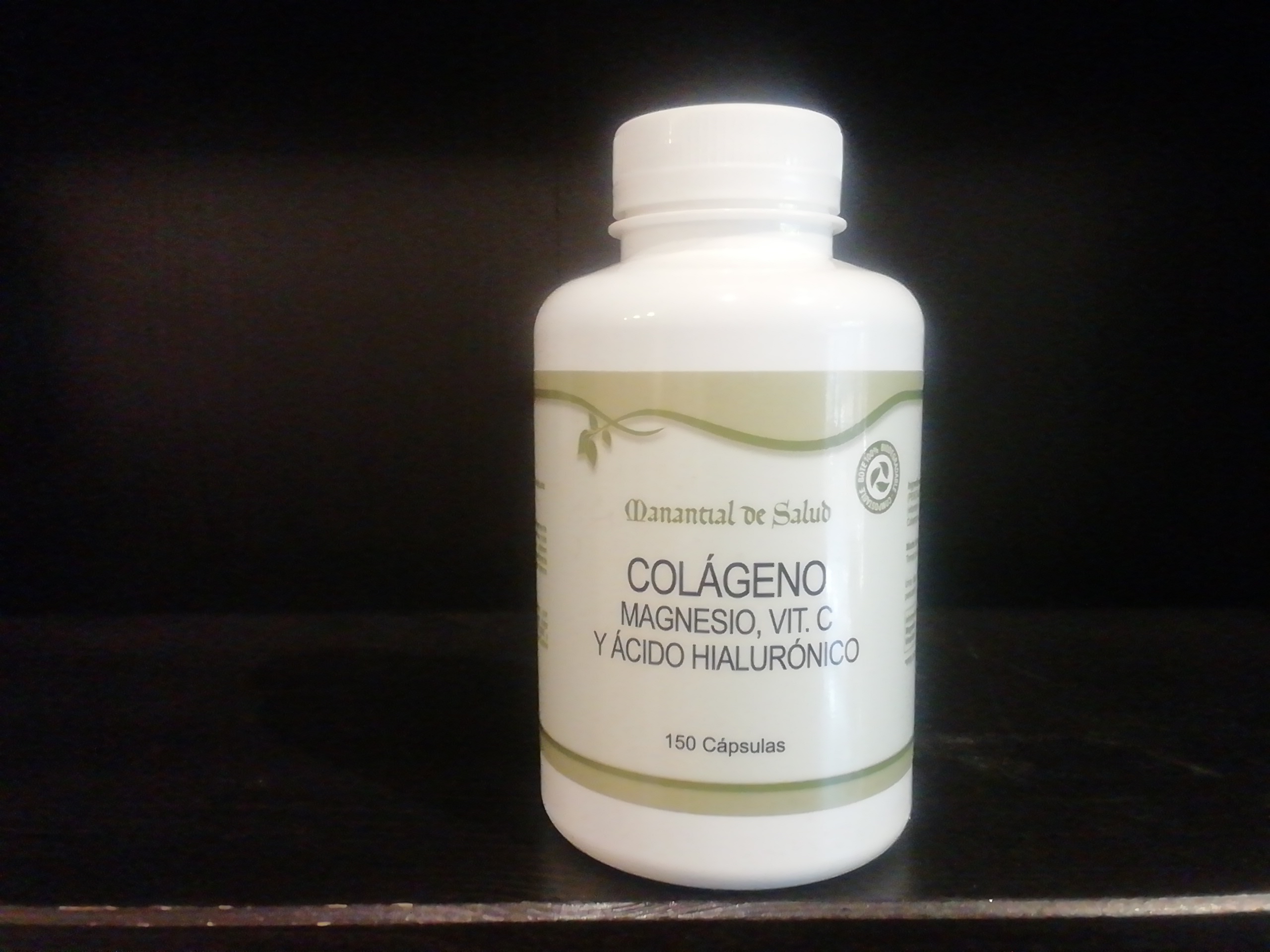 Colágeno, Magneso, Vit C y Ácido hialurónico 150caps Manantial de salud 