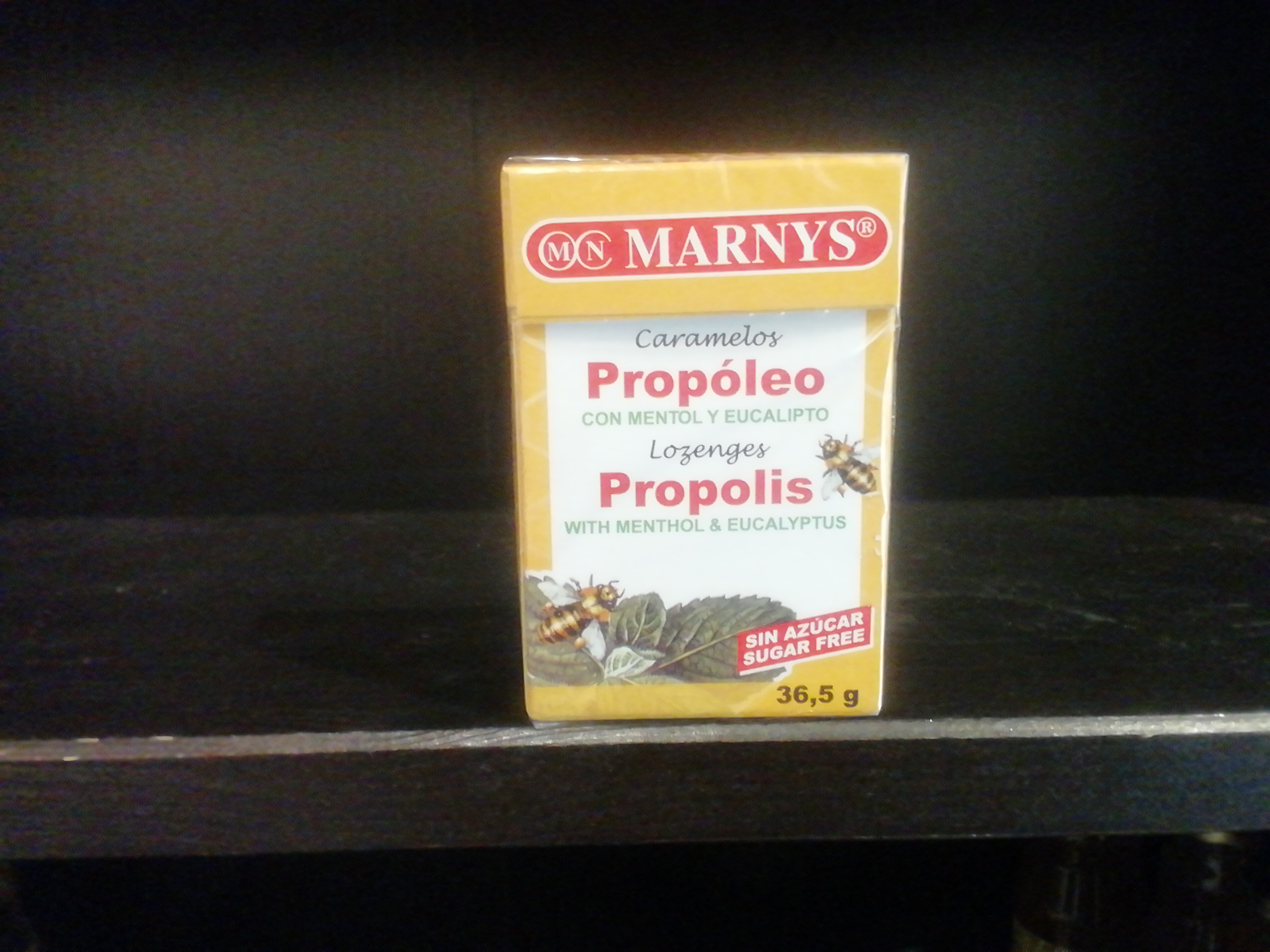 Caramels Pròpolis amb Mentol i Eucaliptus 36.5g Marnys 