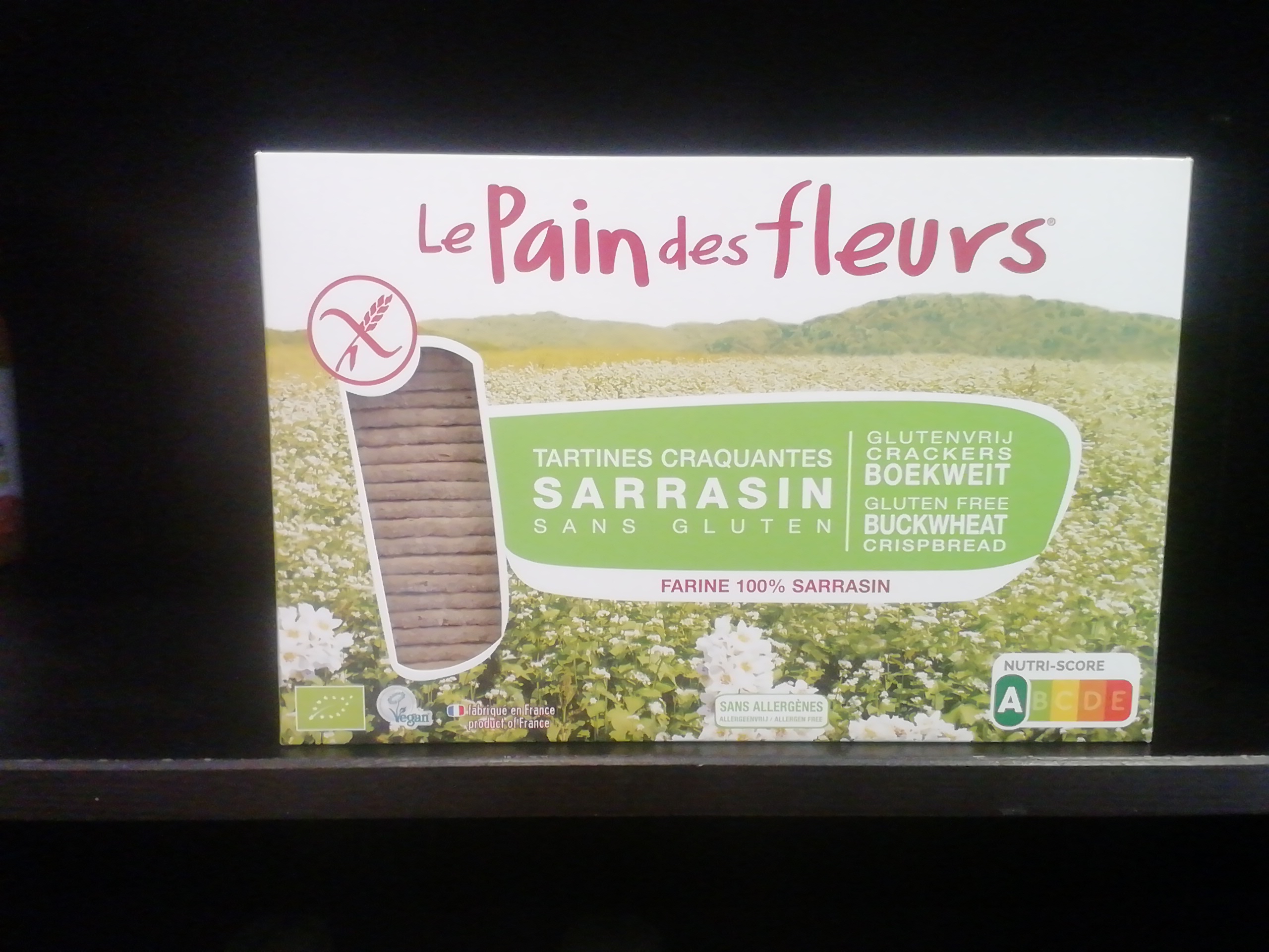 Pan crujiente de trigo sarraceno Bio 300g Le  Pain des  fleurs