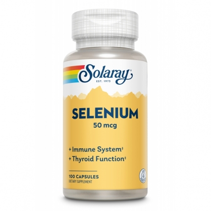 Selenium 50mcg 100 caps Solaray 