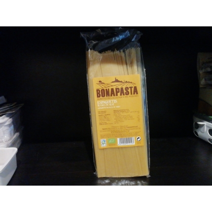 Espaguetis blancs de blat 500g Bio Bonapasta