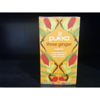 Infusió tres gingebres 20 bossetes Bio Pukka 