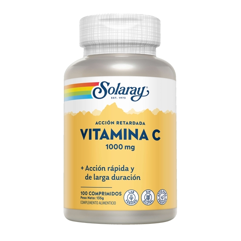 Vitamina C 1000mg 100 comp Solaray 