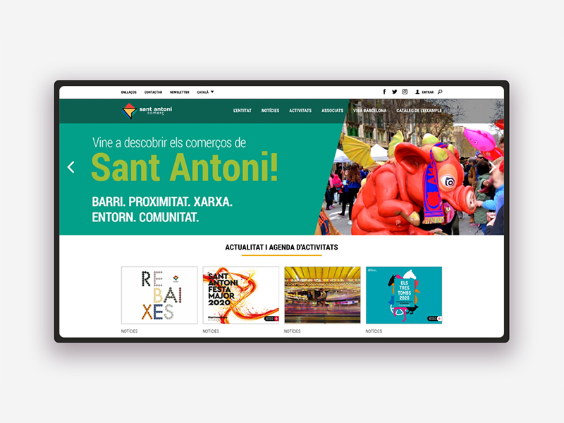 Pàgina Web. Sant Antoni Comerç