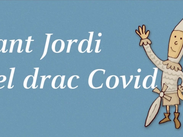 Auca de Sant Jordi i el drac Covid